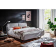 POLSTERBETT 180/200 cm  in Hellgrau  - Hellgrau/Schwarz, Design, Textil/Metall (180/200cm) - Esposa