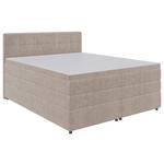 BOXSPRINGBETT 160/200 cm  in Beige  - Beige/Schwarz, KONVENTIONELL, Kunststoff/Textil (160/200cm) - Carryhome