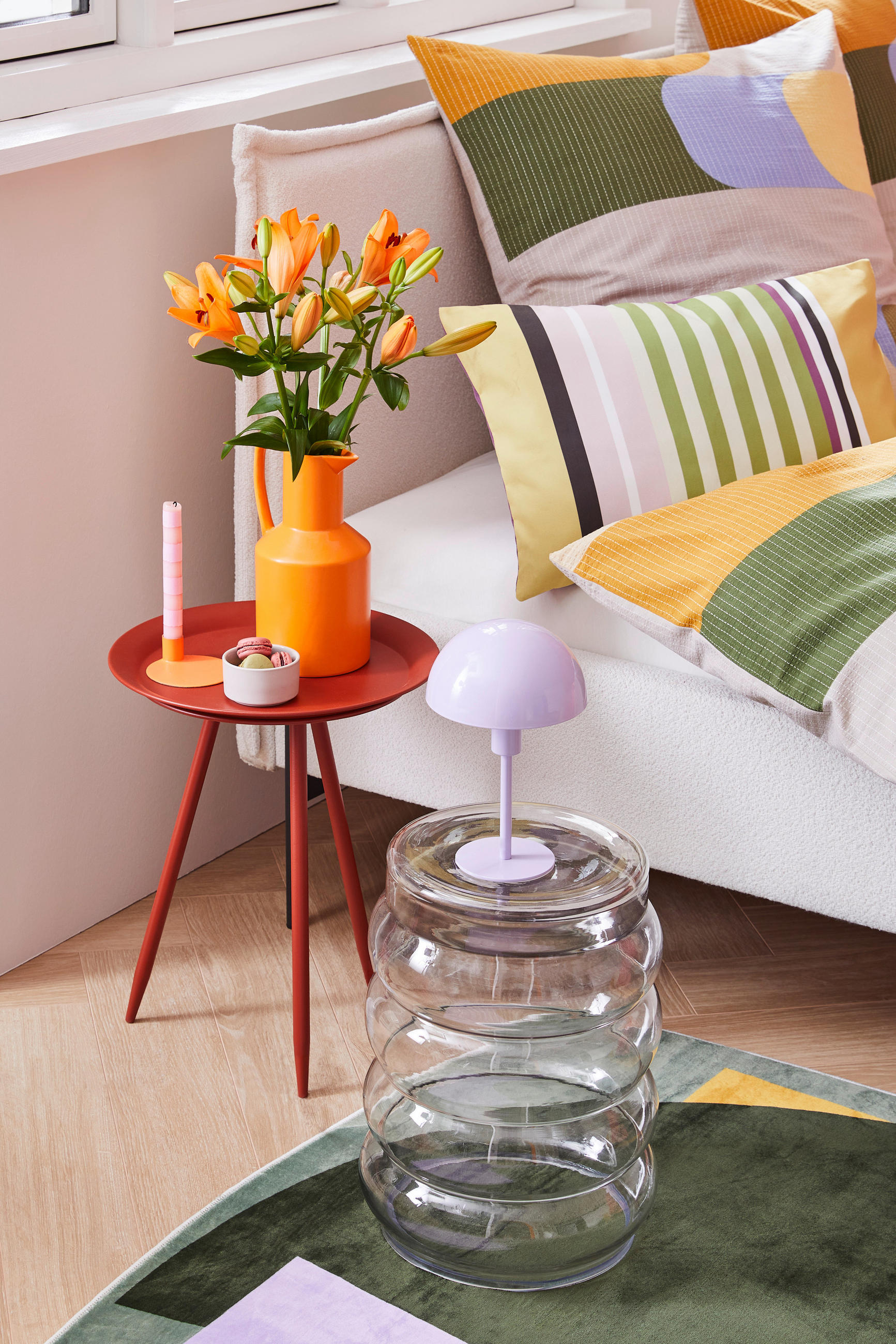 BEISTELLTISCH in Glas 39/39/42 cm - Transparent, Design, Glas (39/39/42cm) - Livetastic