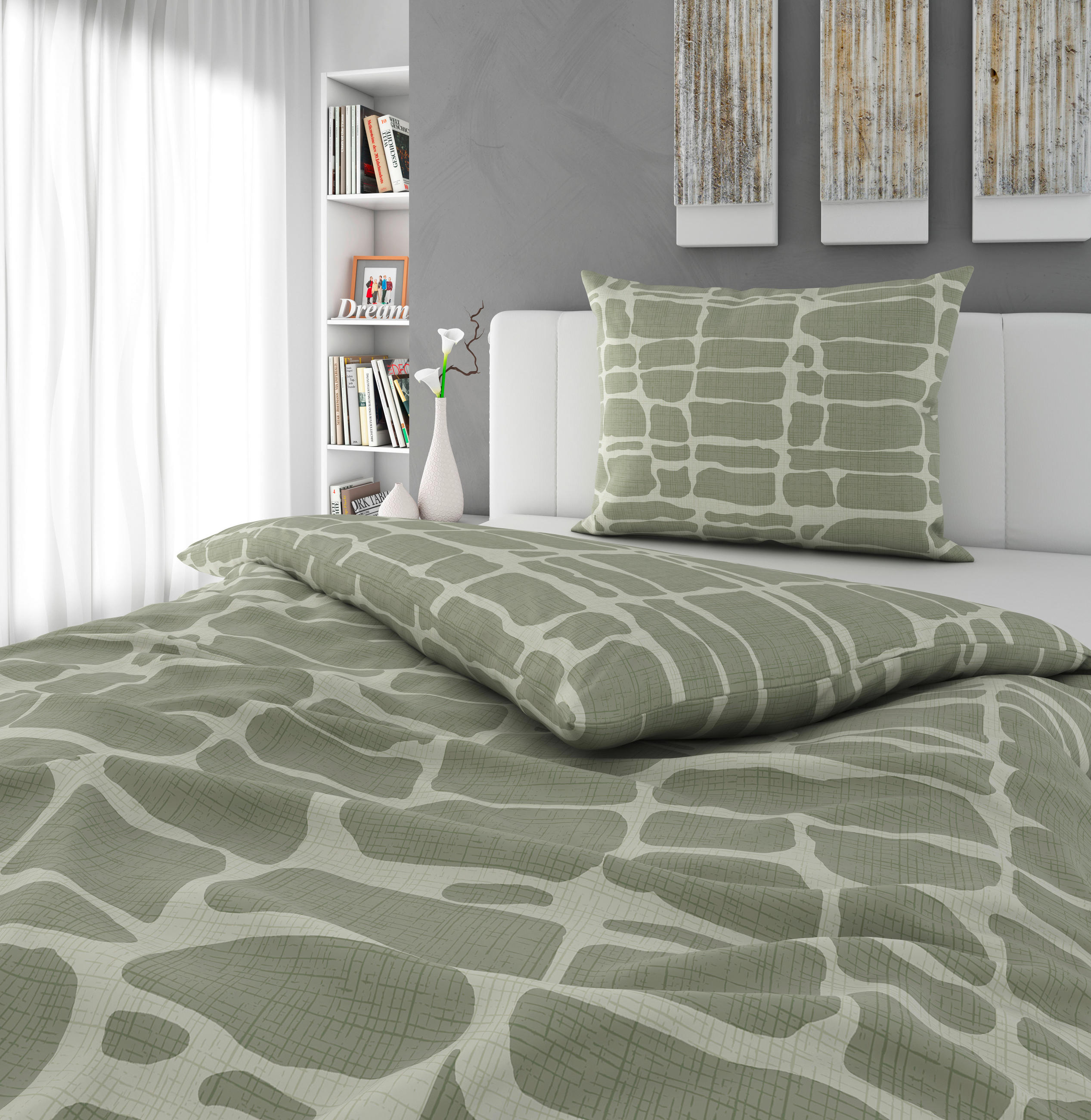POVLEČENÍ, renforcé, zelená, 140/200 cm - zelená, Konvenční, textil (140/200cm) - Esposa