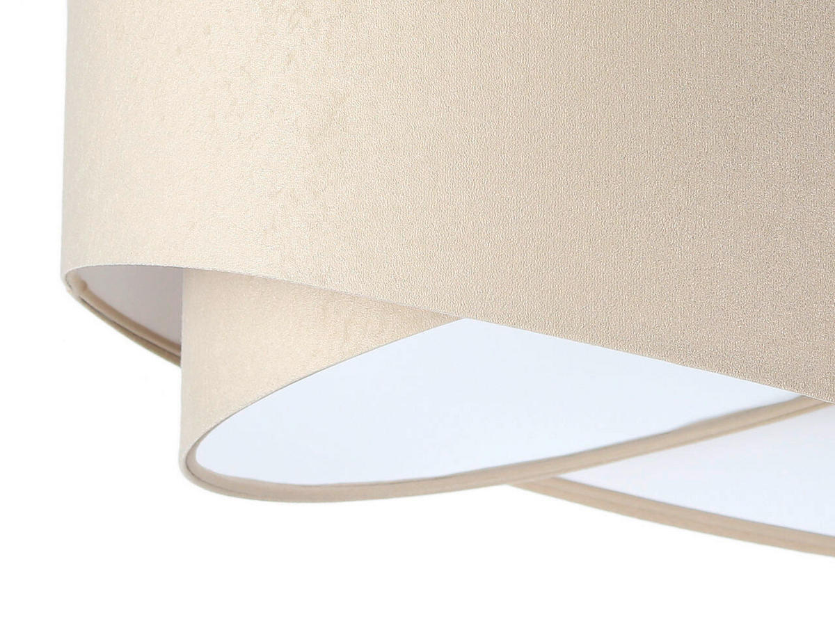 HÄNGELEUCHTE Galaxy 50/93 cm   - Beige/Weiß, Design, Kunststoff/Textil (50/93cm)