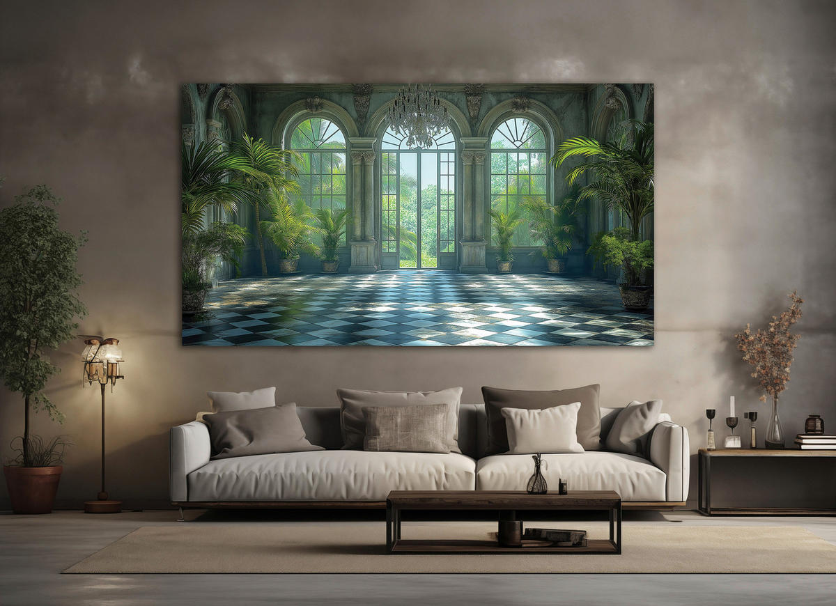 KEILRAHMENBILD Architektur 180/100 cm  - Multicolor, Basics, Holz/Papier (180/100cm)