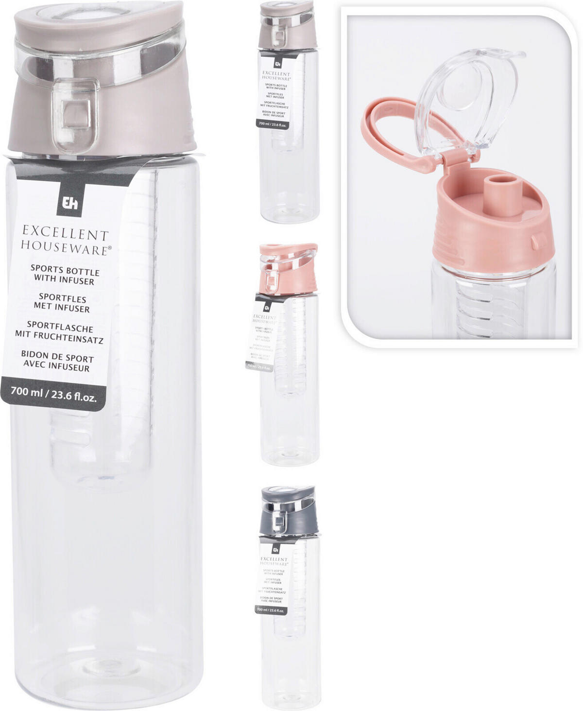 UNIVERZÁLNA FĽAŠA  - viacfarebná, Basics, plast (7/7/22.5cm)