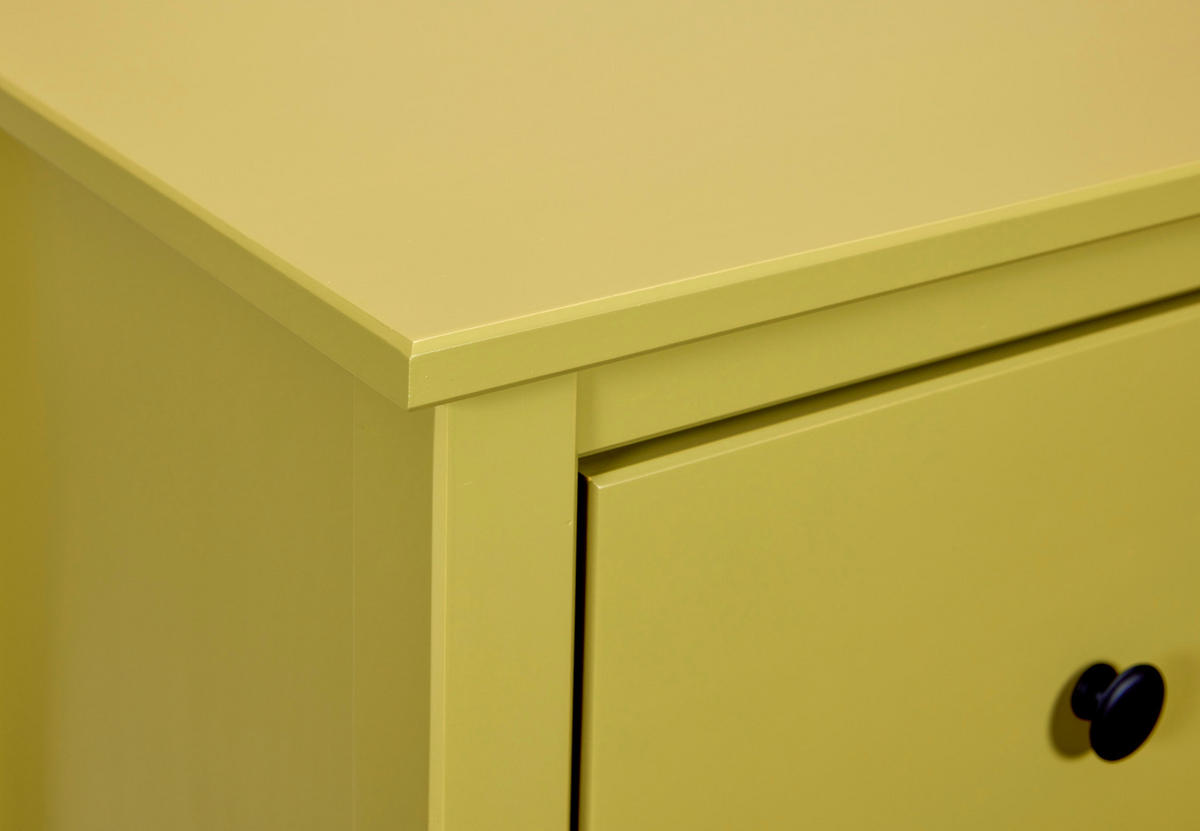 KOMODA  85/96/40 cm  zelena  - zelena/crna, Dizajnerski, metal/drvo (85/96/40cm)