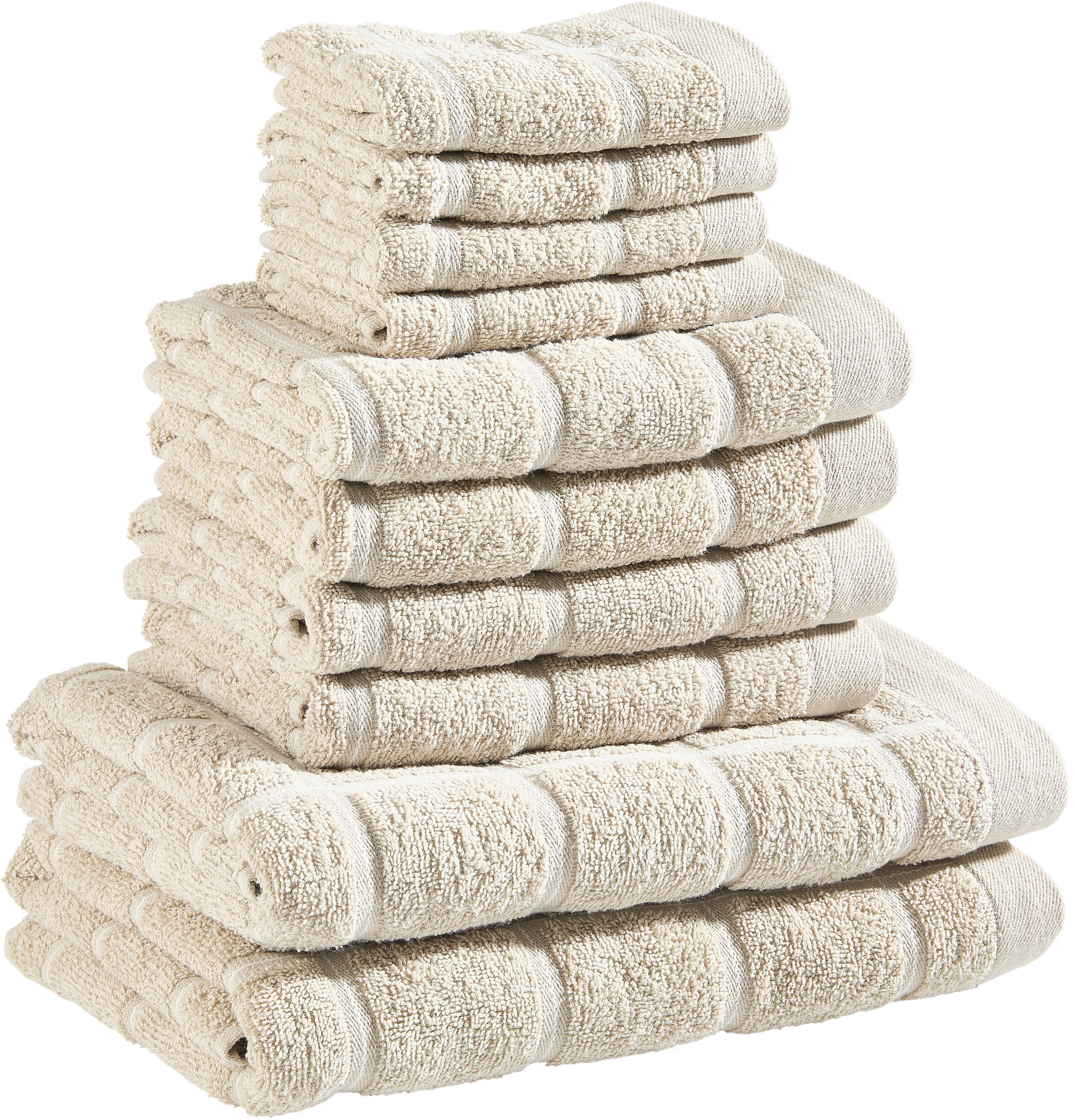 FROTTIERSET Hellgrau 10-teilig  - Hellgrau, Textil - Esposa