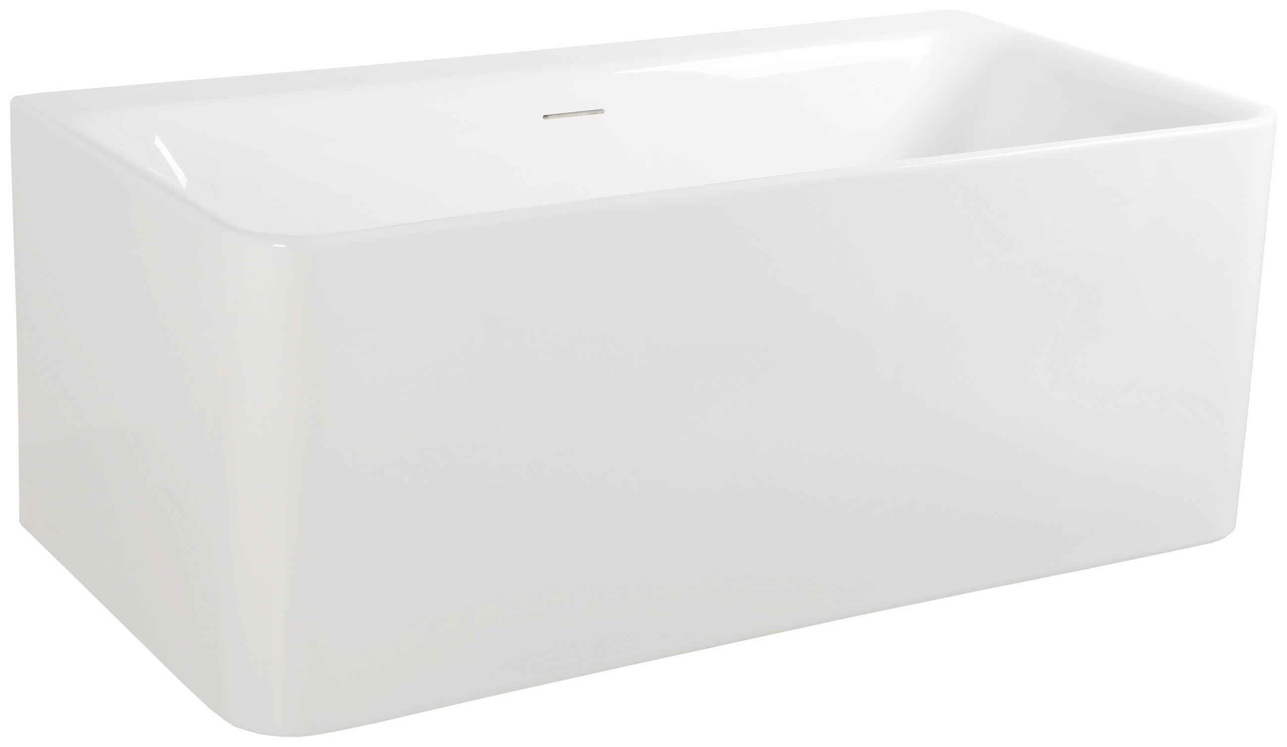 BADEWANNE freistehend, Wandmontage  170/80/58,5 cm  - Weiß, MODERN, Kunststoff (170/80/58,5cm)