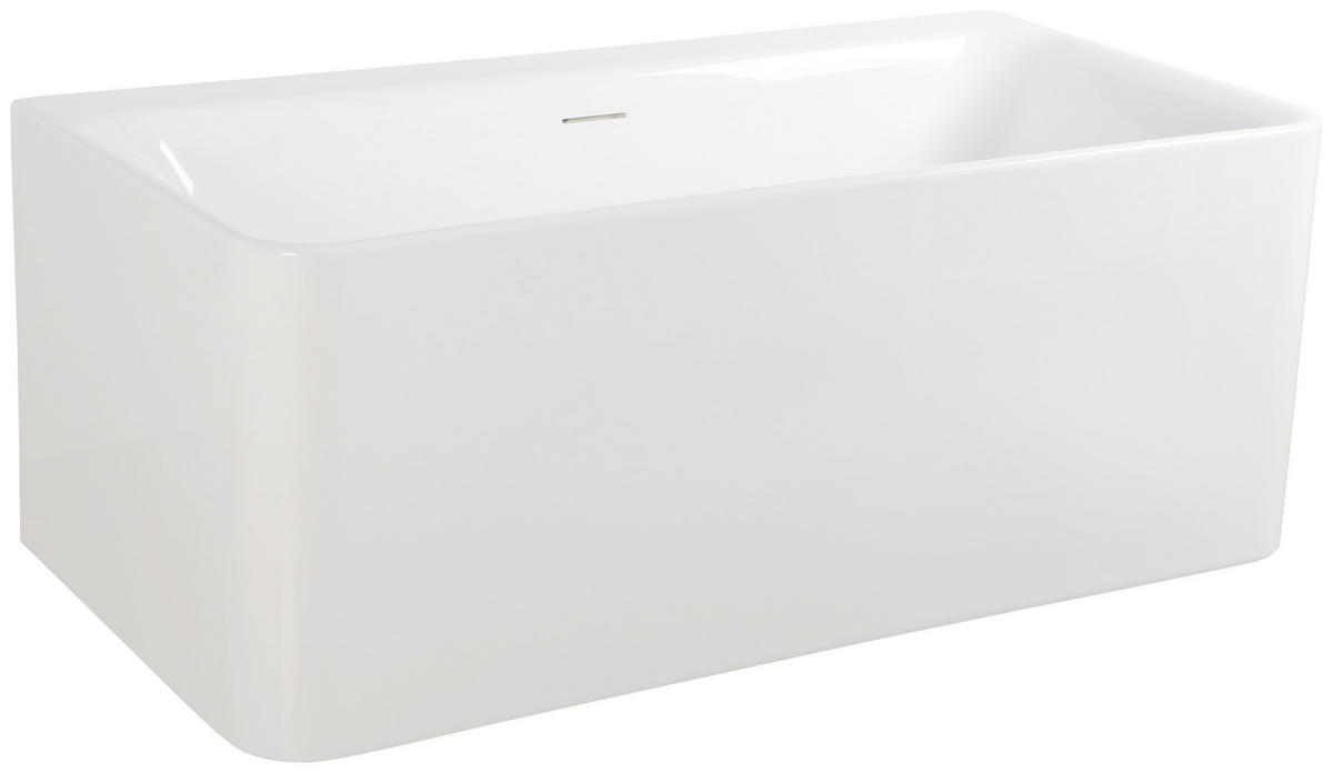 BADEWANNE freistehend, Wandmontage  170/80/58,5 cm  - Weiß, MODERN, Kunststoff (170/80/58,5cm)