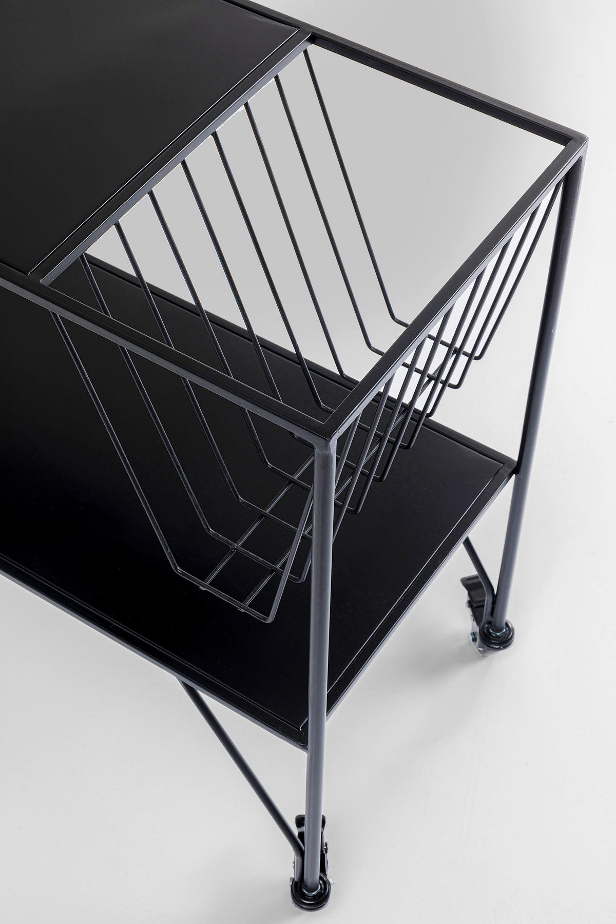 SERVIERWAGEN Schwarz  - Schwarz, Design, Kunststoff/Metall (68/33/75cm) - Kare-Design