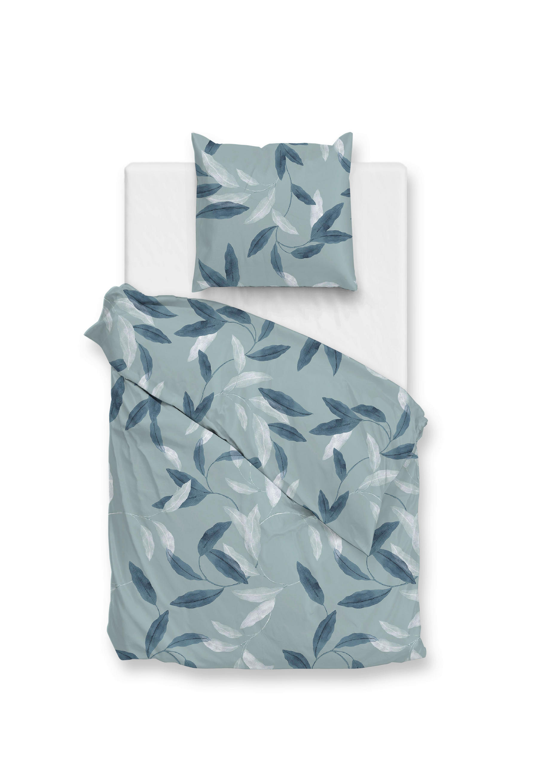 BETTWÄSCHE 2-teilig Astrid Flanell 135/200 cm  - Blau, Basics, Textil (135/200cm)