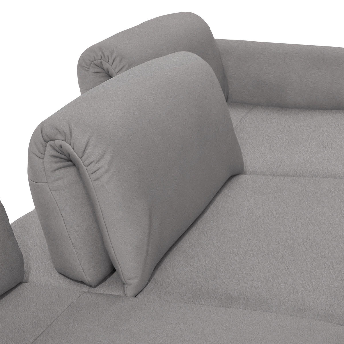 ECKSOFA in Echtleder Hellgrau  308/173 cm  - Anthrazit/Hellgrau, Design, Leder/Metall (308/173cm) - Joop!