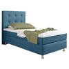BOXSPRINGBETT 90/200 cm  in Blau  - Blau/Silberfarben, KONVENTIONELL, Textil/Metall (90/200cm) - MID.YOU