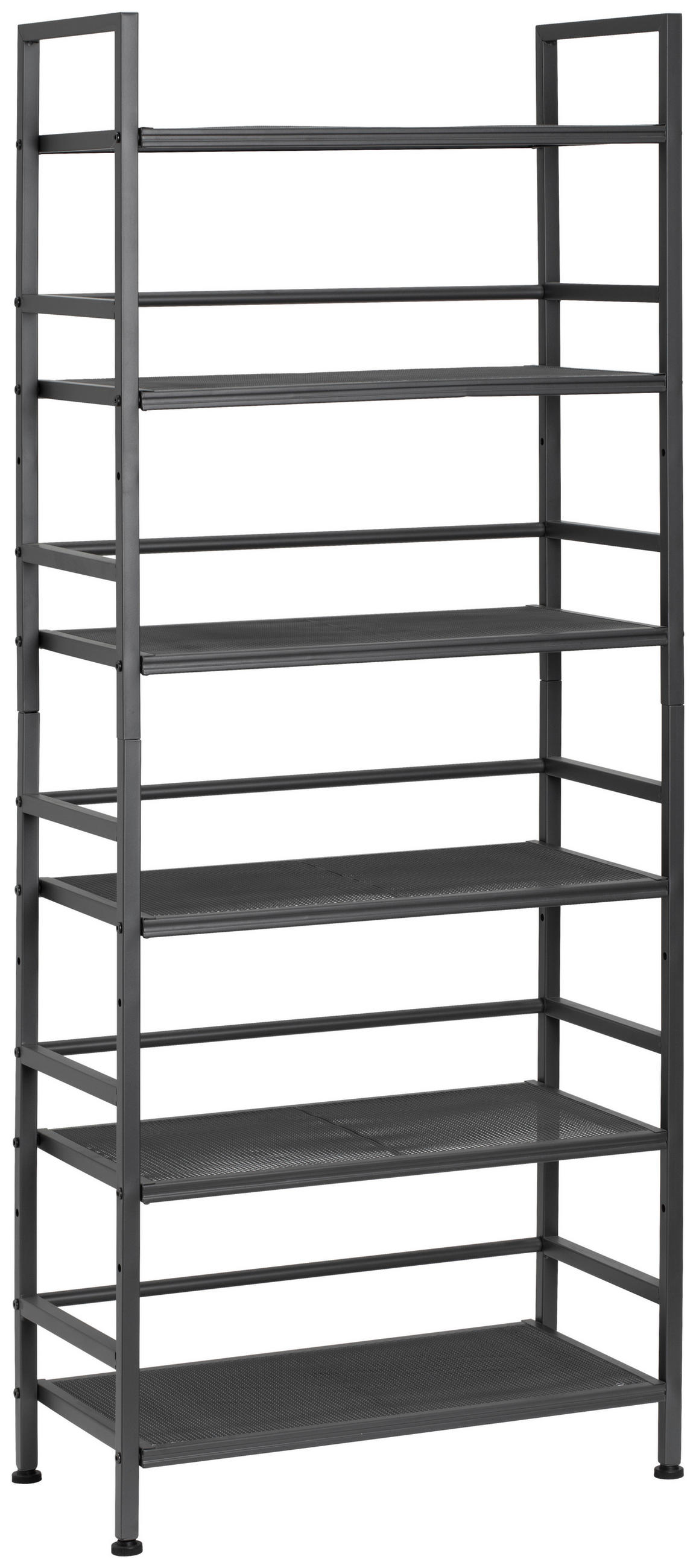 SCHUHREGAL Grau  - Grau, MODERN, Metall (59/144/30cm) - PBJ