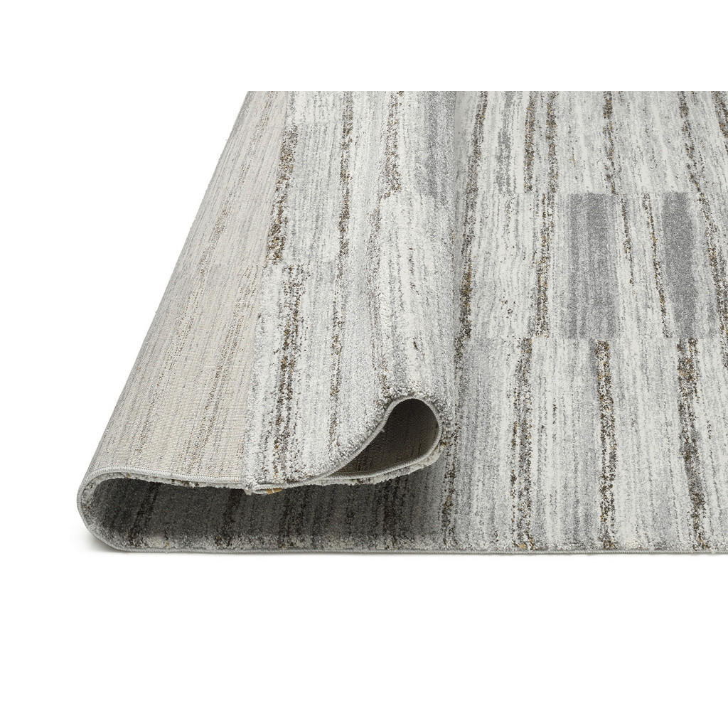 Thumbnail - Novel Webteppich Ignis Fumo, Grau, Hellgrau, Beige, Textil, Abstraktes, rechteckig, 240x290 cm, für Fußbodenheizung geei...