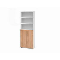 AKTENSCHRANK Weiß, Nussbaumfarben  - Nussbaumfarben/Weiß, Basics, Holzwerkstoff (80/215,6/41,7cm) - Venda