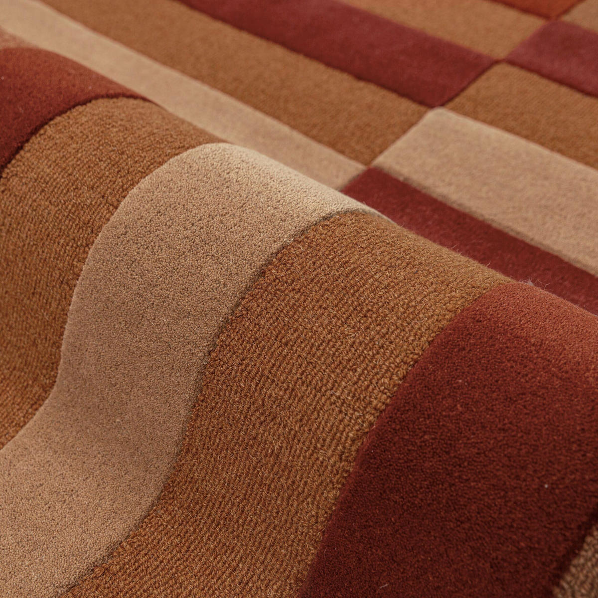 WOLLTEPPICH 140/200 cm Eldon Terracotta oval  - Terracotta, Basics, Textil (140/200cm) - Flair Rugs