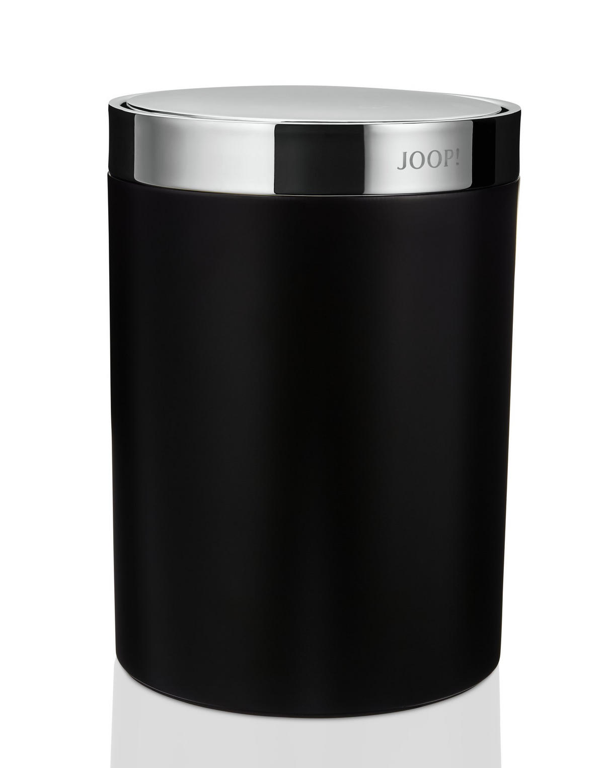 KOSMETIKEIMER Chromeline Black 6 L  - Chromfarben/Schwarz, Design, Kunststoff (18/26cm) - Joop!