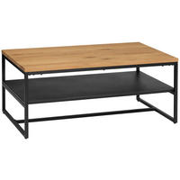 COUCHTISCH in Holz, Metall 105/65/45,5 cm  - Schwarz/Naturfarben, Design, Holz/Metall (105/65/45,5cm) - MID.YOU