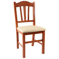 STOL, les, tekstil barve češnje  - barve češnje/bež, Konvencionalno, tekstil/les (46/95,5/50,5cm) - Landscape