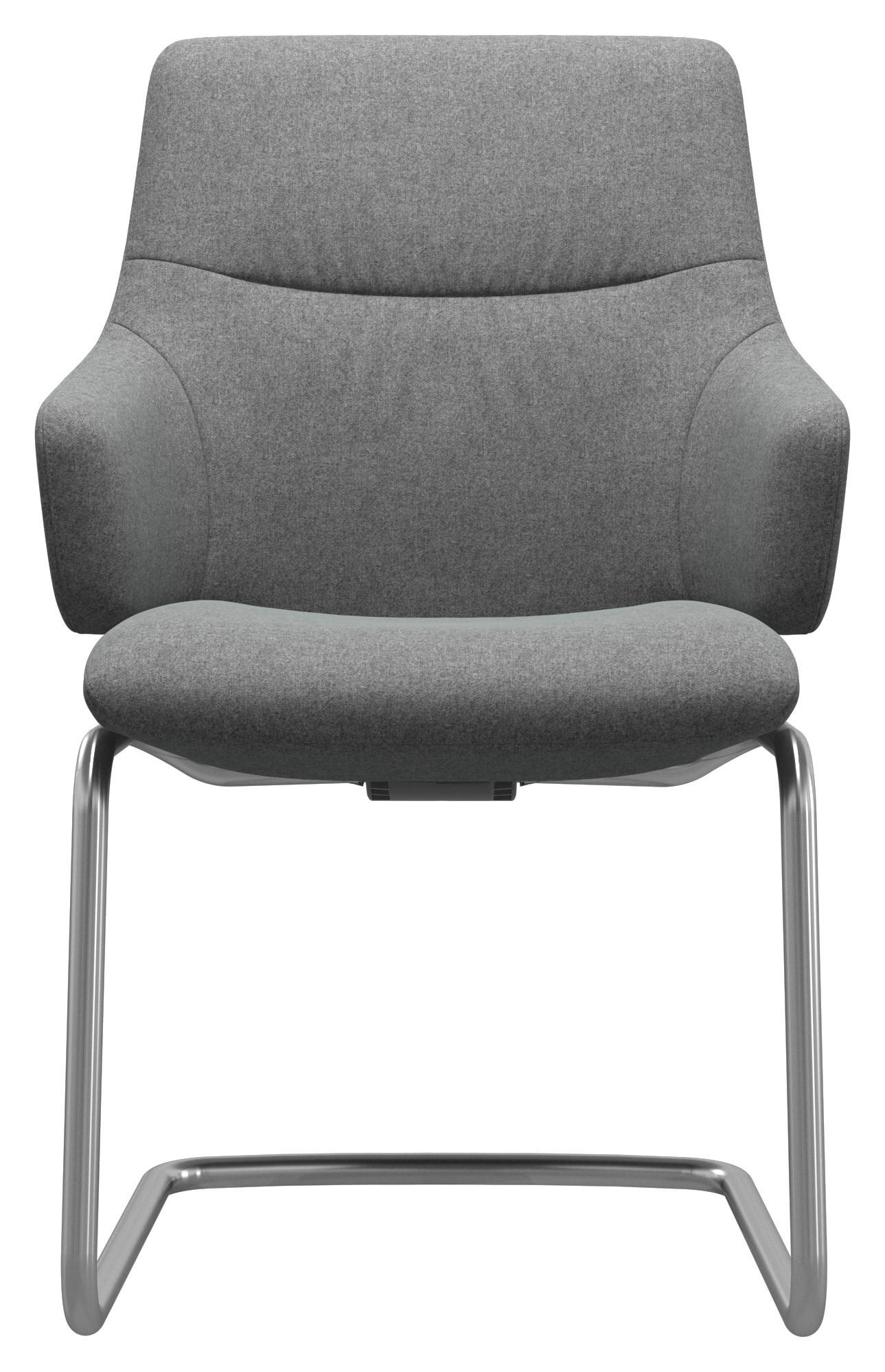 ARMLEHNSTUHL in Aluminium Flachgewebe - Chromfarben/Hellgrau, MODERN, Textil/Metall (54/105/63cm) - Stressless