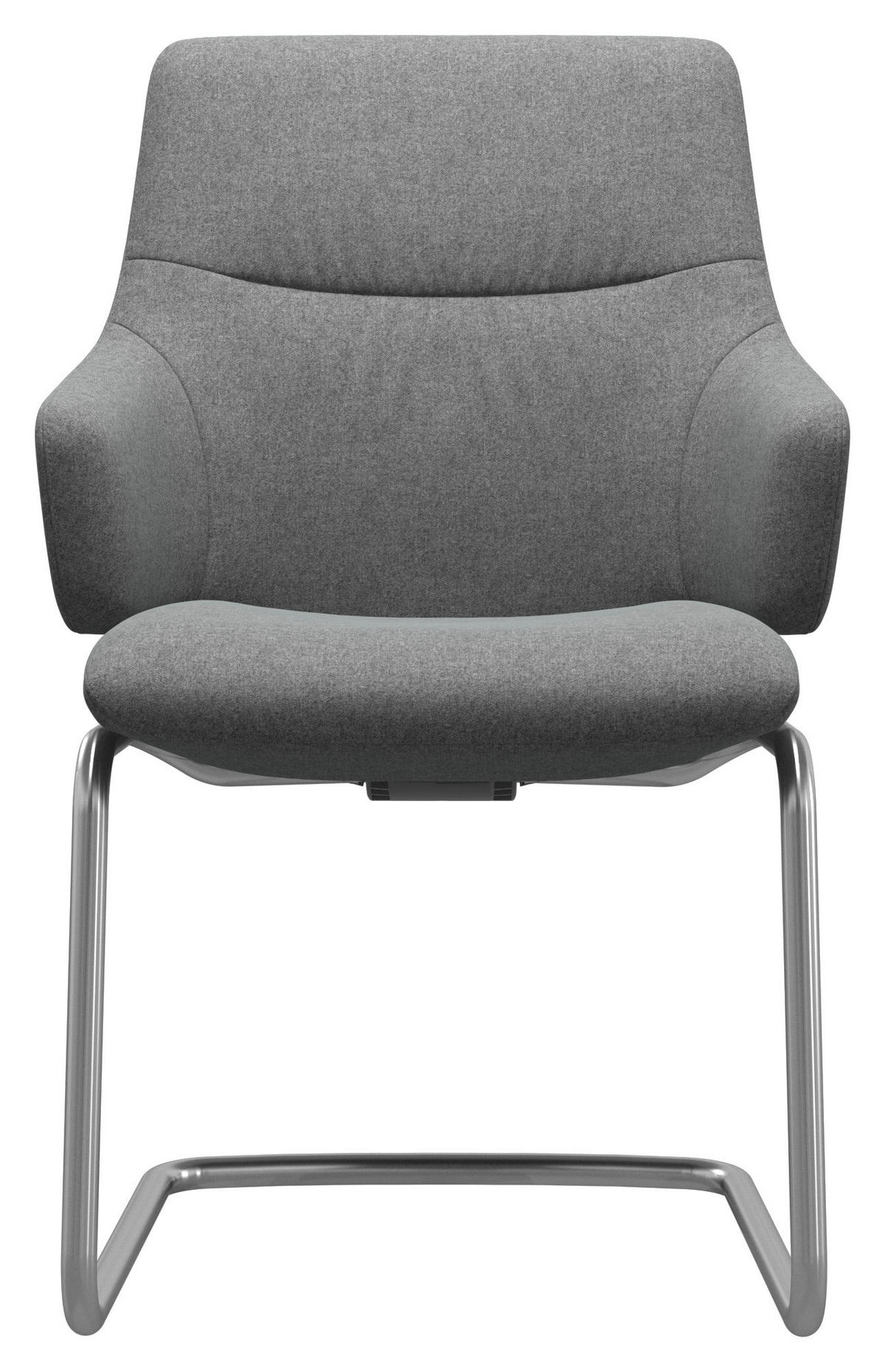 ARMLEHNSTUHL  in Aluminium Flachgewebe  - Chromfarben/Hellgrau, MODERN, Textil/Metall (54/105/63cm) - Stressless