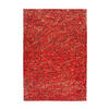 FLACHWEBETEPPICH 200/290 cm Rot, Goldfarben  - Rot/Goldfarben, Basics, Leder/Textil (200/290cm) - Novel