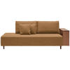 SCHLAFSOFA in Textil Currygelb  - Currygelb/Nussbaumfarben, Natur, Holz/Textil (228/90/100cm) - Joka