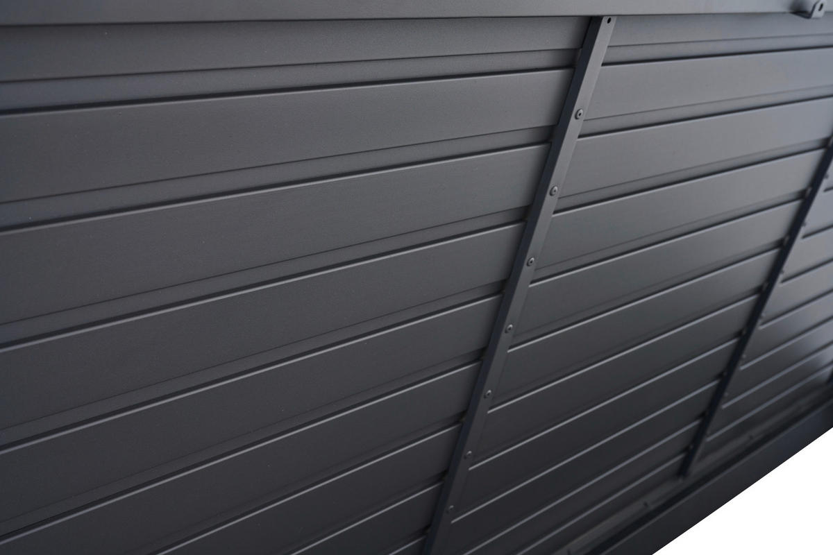  KISSENBOX 79,3/75/181 cm Metall, Kunststoff Anthrazit  - Anthrazit, Basics, Kunststoff/Metall (79,3/75/181cm) - Siena Garden