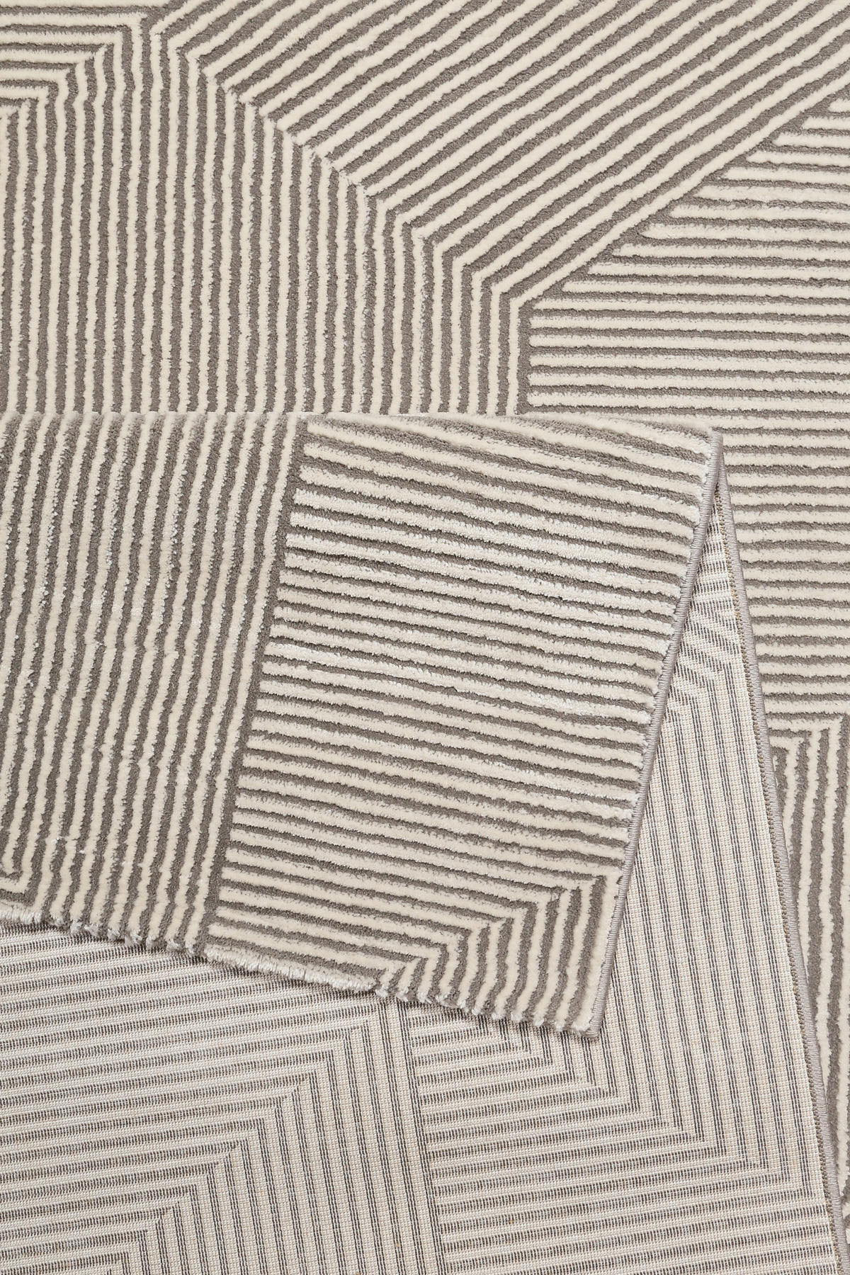 WEBTEPPICH 133/200 cm Velvet Groove Beige  - Beige, KONVENTIONELL, Textil (133/200cm) - Esprit