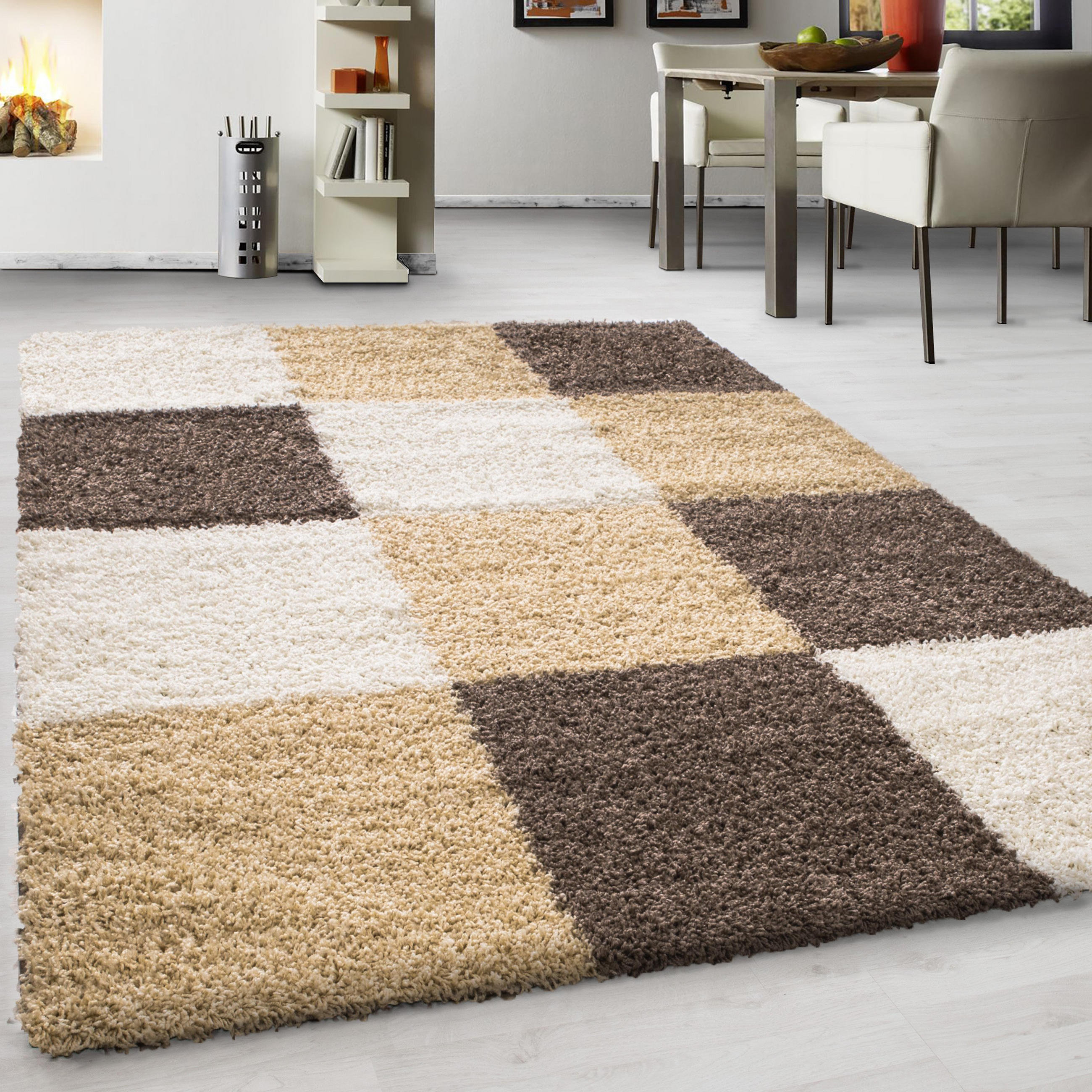 KOBEREC S VYSOKÝM VLASEM, 60/110 cm, hnědá, bílá, světle hnědá - bílá/hnědá, Konvenční, textil (60/110cm) - Novel