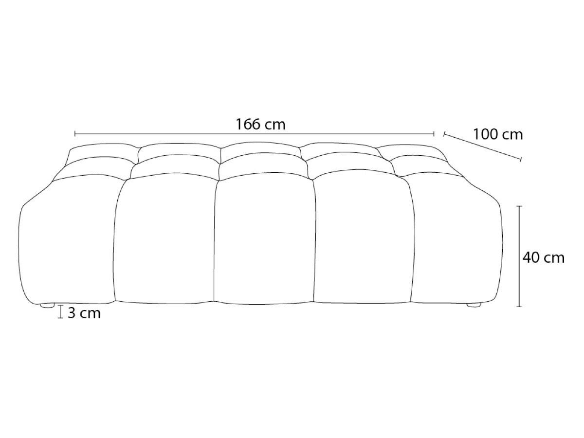 Thumbnail - Livetastic Hocker Everest, Weiß, Textil, rechteckig, 166x100x40 cm, Wohnzimmer, Hocker, Sitzhocker