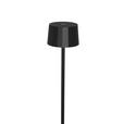 AKKU-STEHLEUCHTE 16/120 cm    - Schwarz, Design, Kunststoff/Metall (16/120cm) - Dieter Knoll