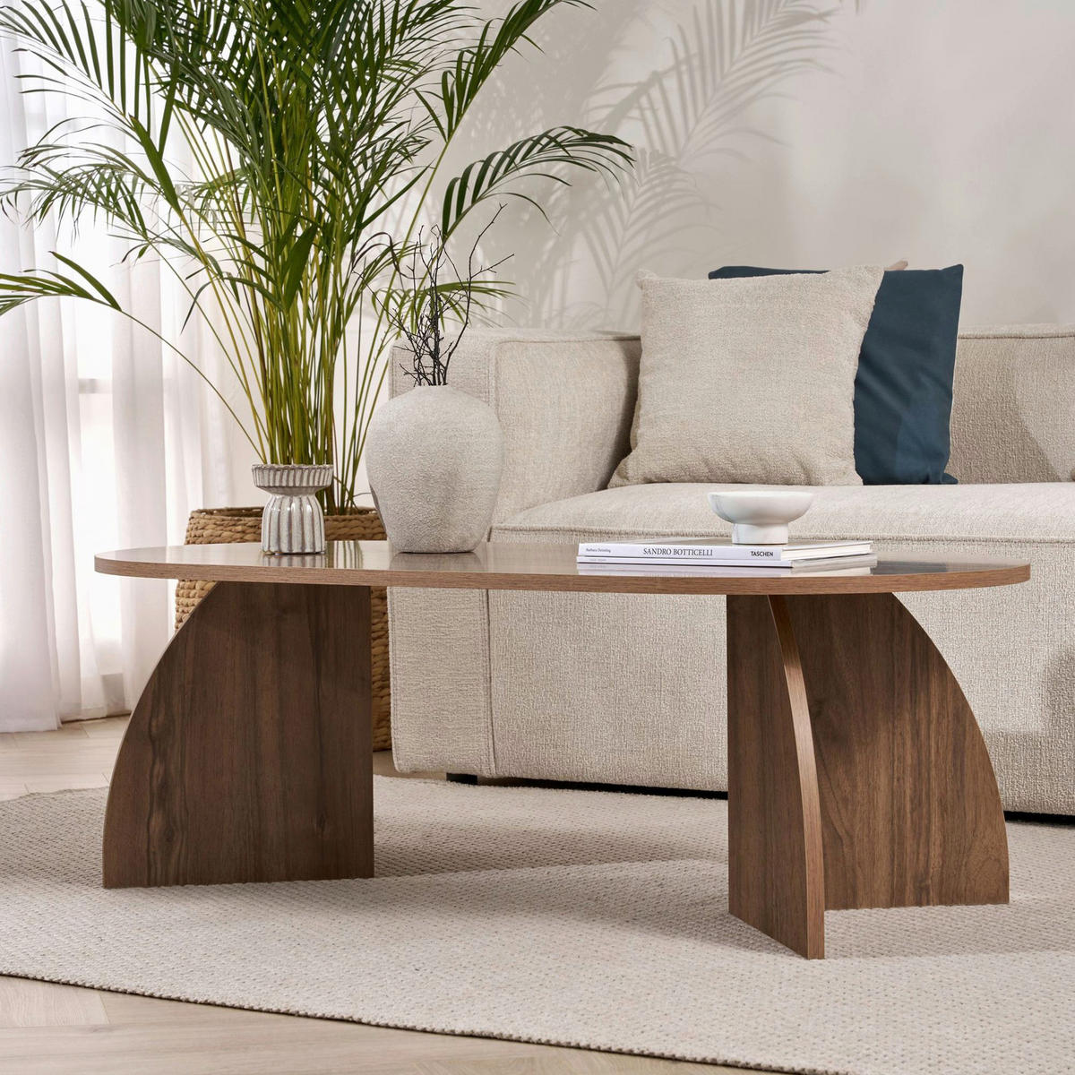 COUCHTISCH Walnussfarben  - Walnussfarben, MODERN, Holzwerkstoff (120/40/60cm) - MID.YOU