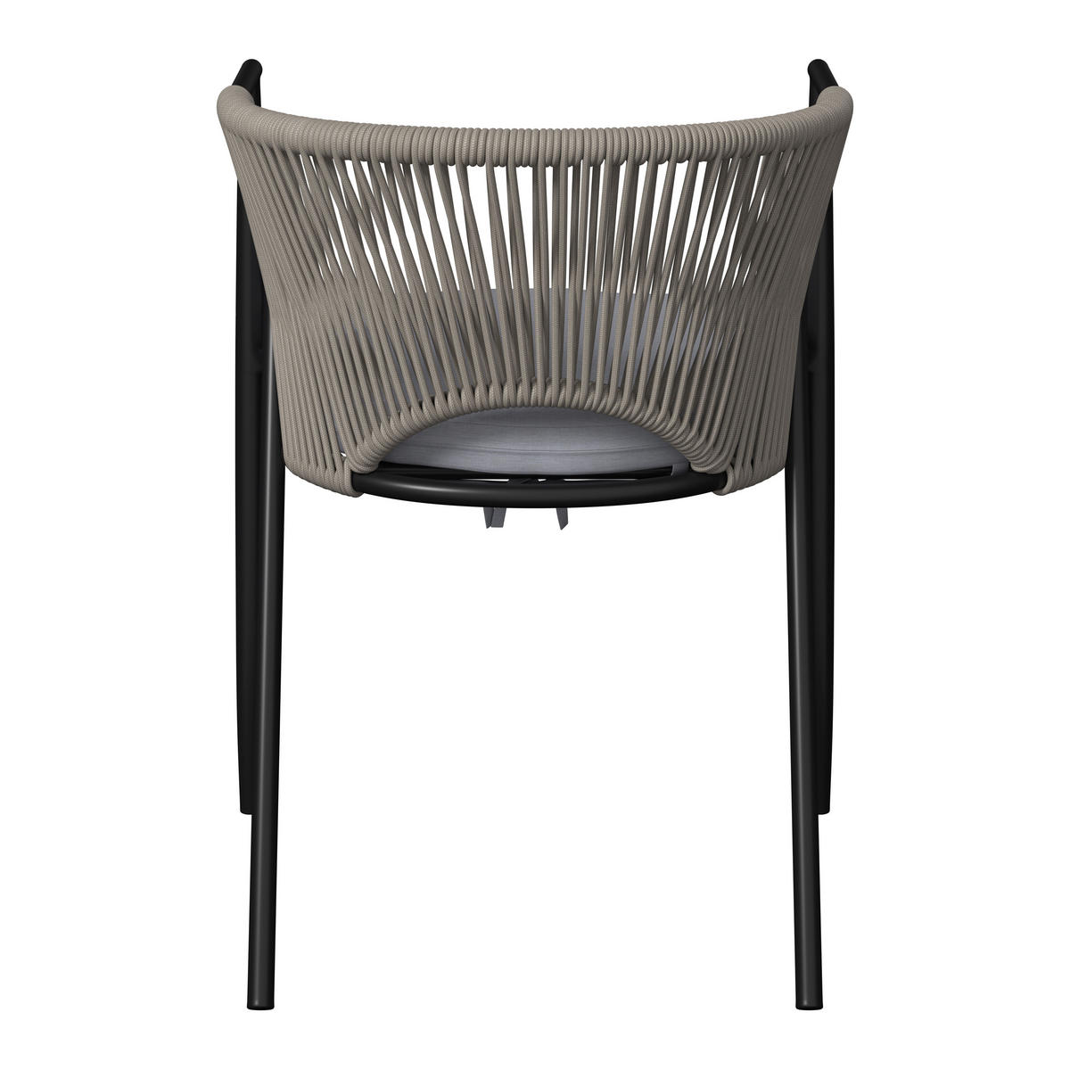 GARTENSTUHL Eisen Grau, Beige  - Beige/Grau, MODERN, Kunststoff/Textil (58/75/57cm) - Ambia Garden