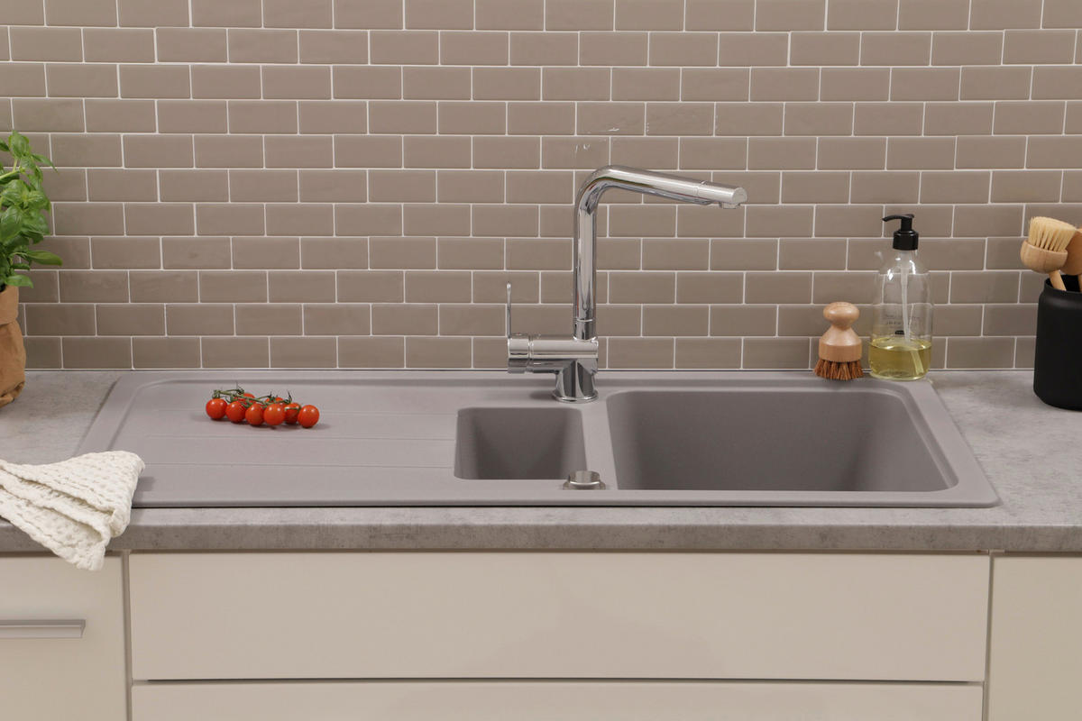 DISKHO AUSTIN100X501,5BG  - grå, Design, sten (100/20/50cm) - Respekta