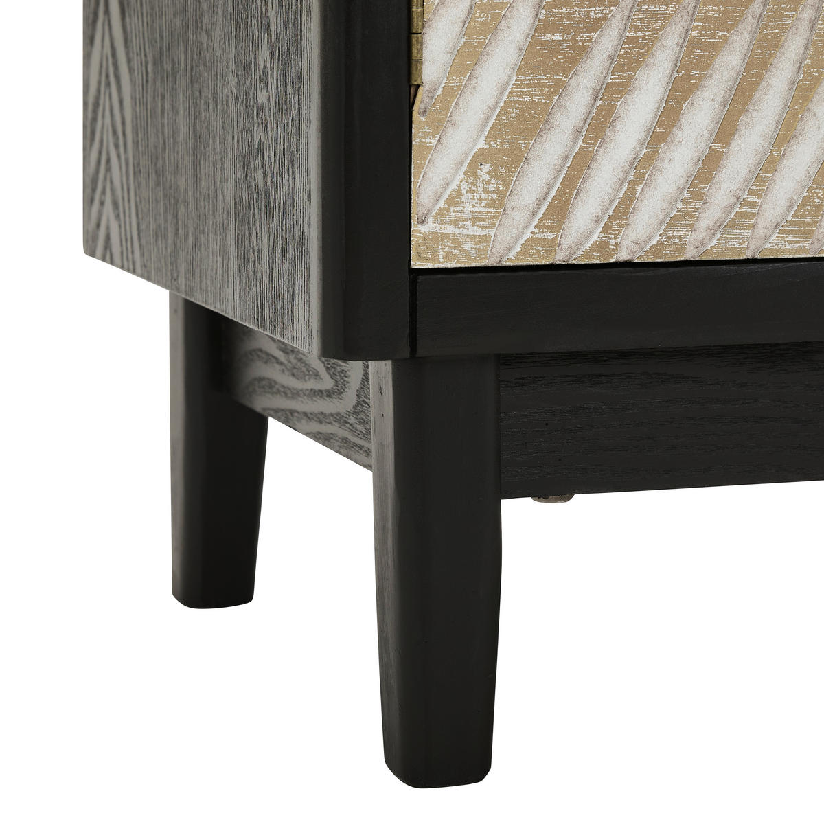 KOMMODE  in 80/85/35 cm  - Schwarz/Naturfarben, KONVENTIONELL, Holz/Holzwerkstoff (80/85/35cm) - Livetastic
