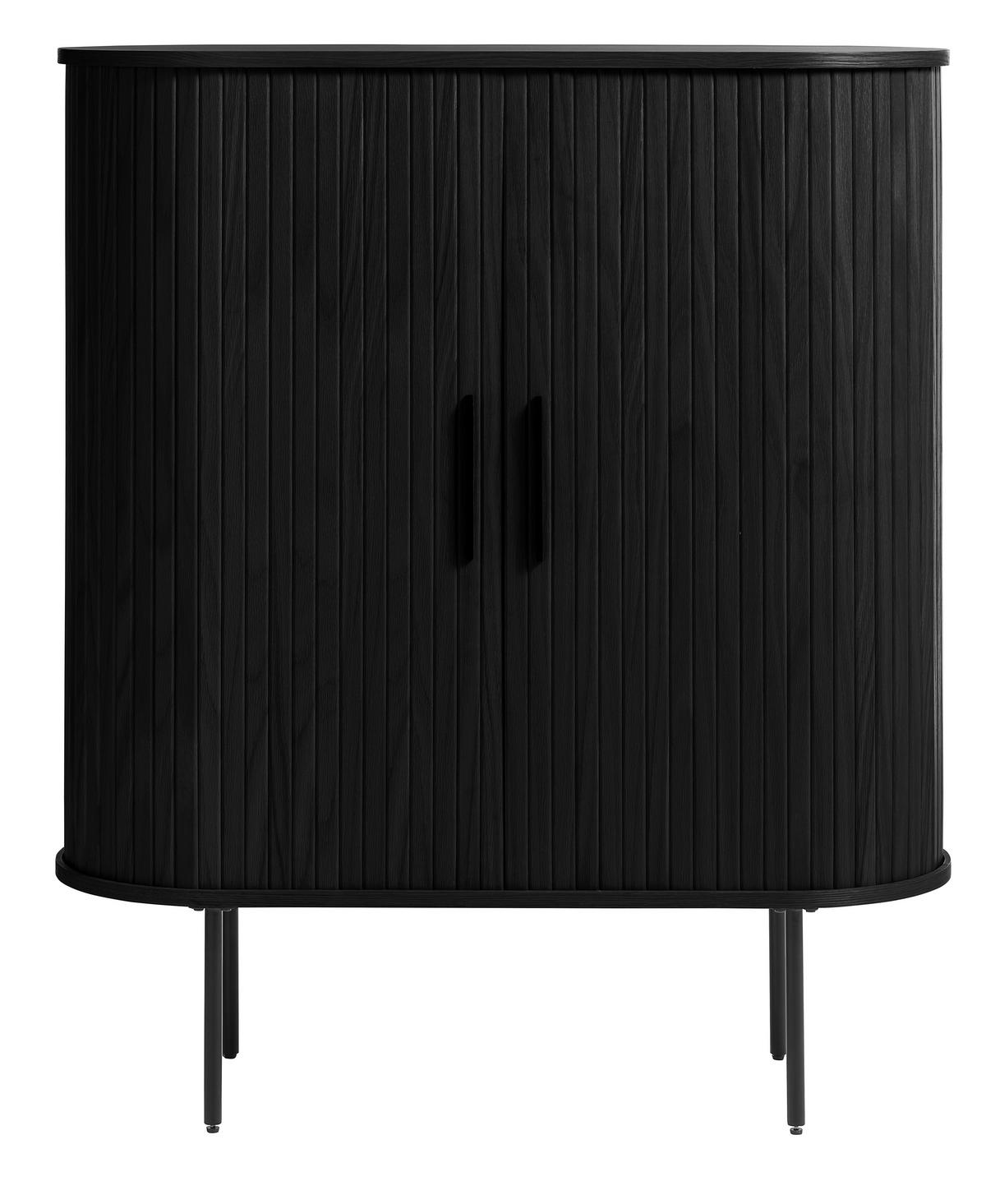 HIGHBOARD Schwarz  100/118/40 cm  - Schwarz, Trend, Holz/Holzwerkstoff (100/118/40cm) - Xora