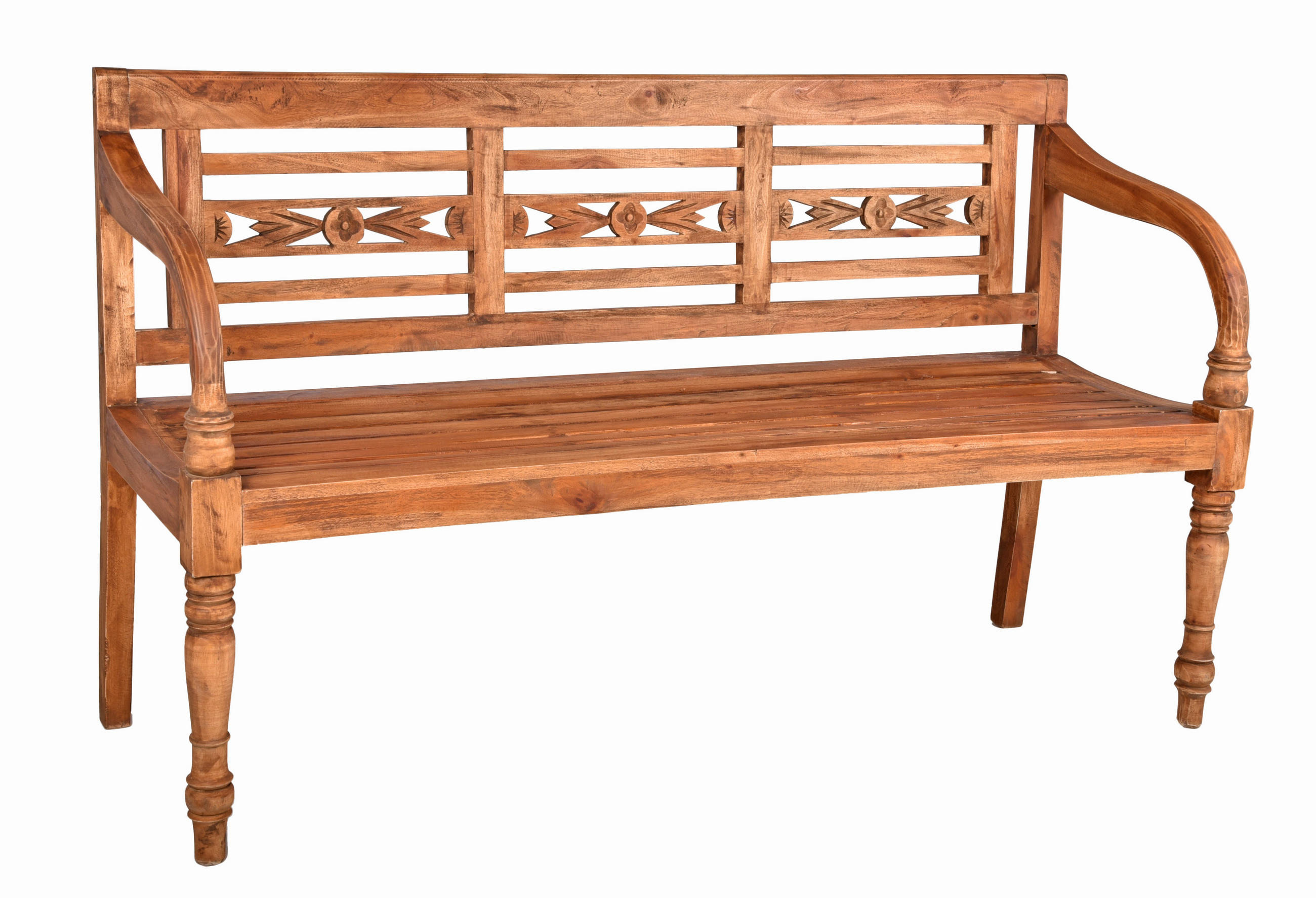 Gartenbank Echtholz 3-Sitzer Moyo