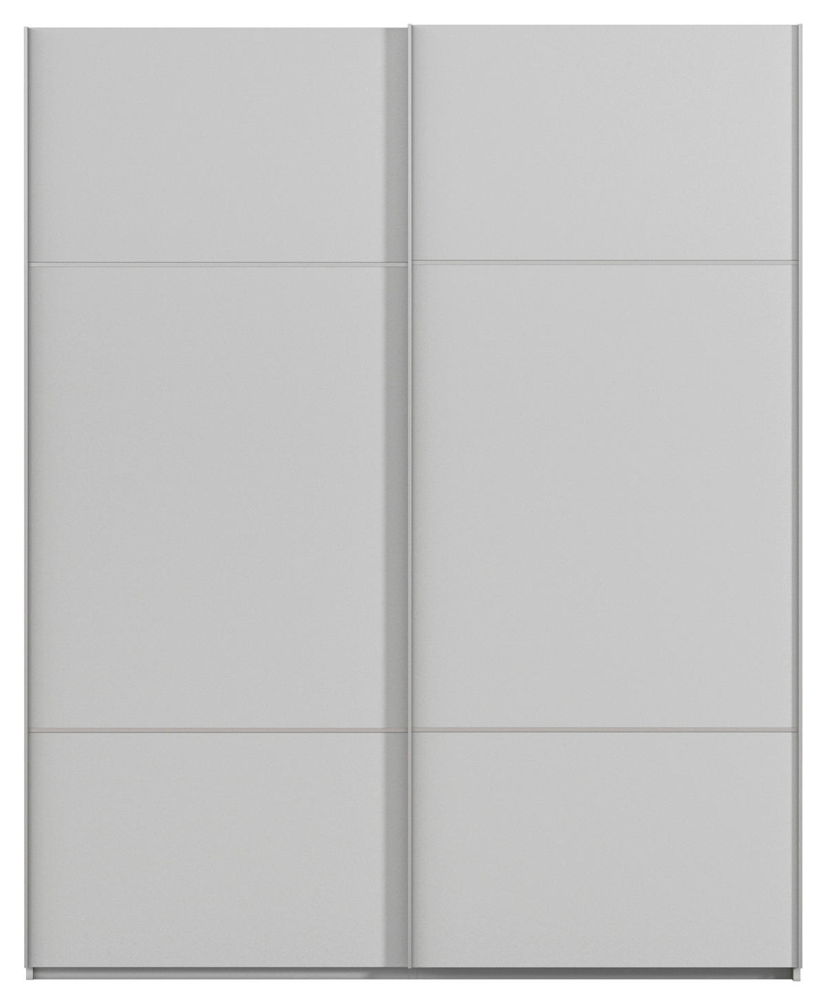 SCHWEBETÜRENSCHRANK in Grau  - Alufarben/Grau, Konventionell, Holzwerkstoff/Metall (162/223/68cm) - Novel
