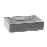 Savonieră ceramică  - gri, Basics, ceramică (12/3/8cm) - Sadena