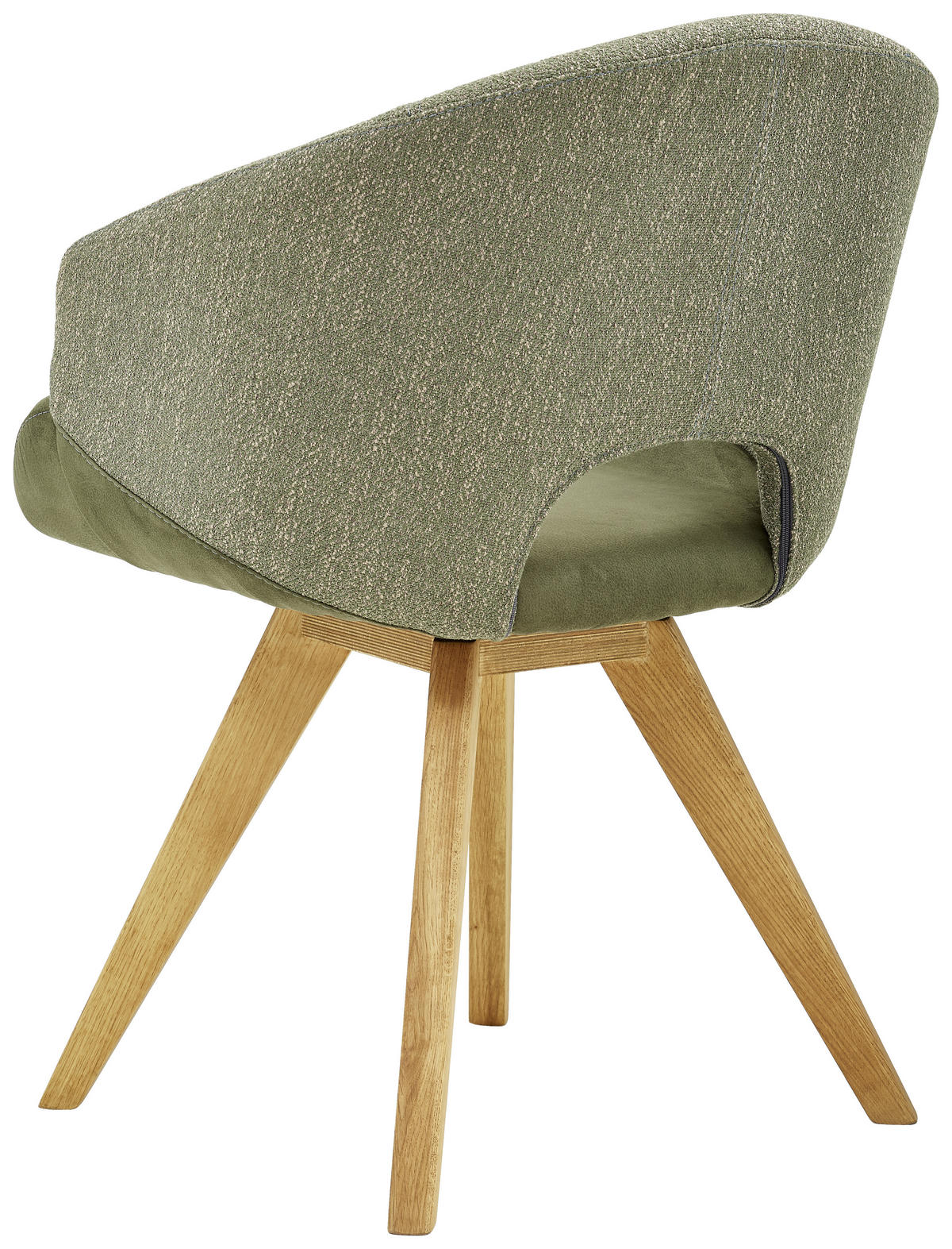 ARMLEHNSTUHL  in Webstoff  - Eichefarben/Creme, Design, Holz/Textil (58/83/59cm) - Linea Natura