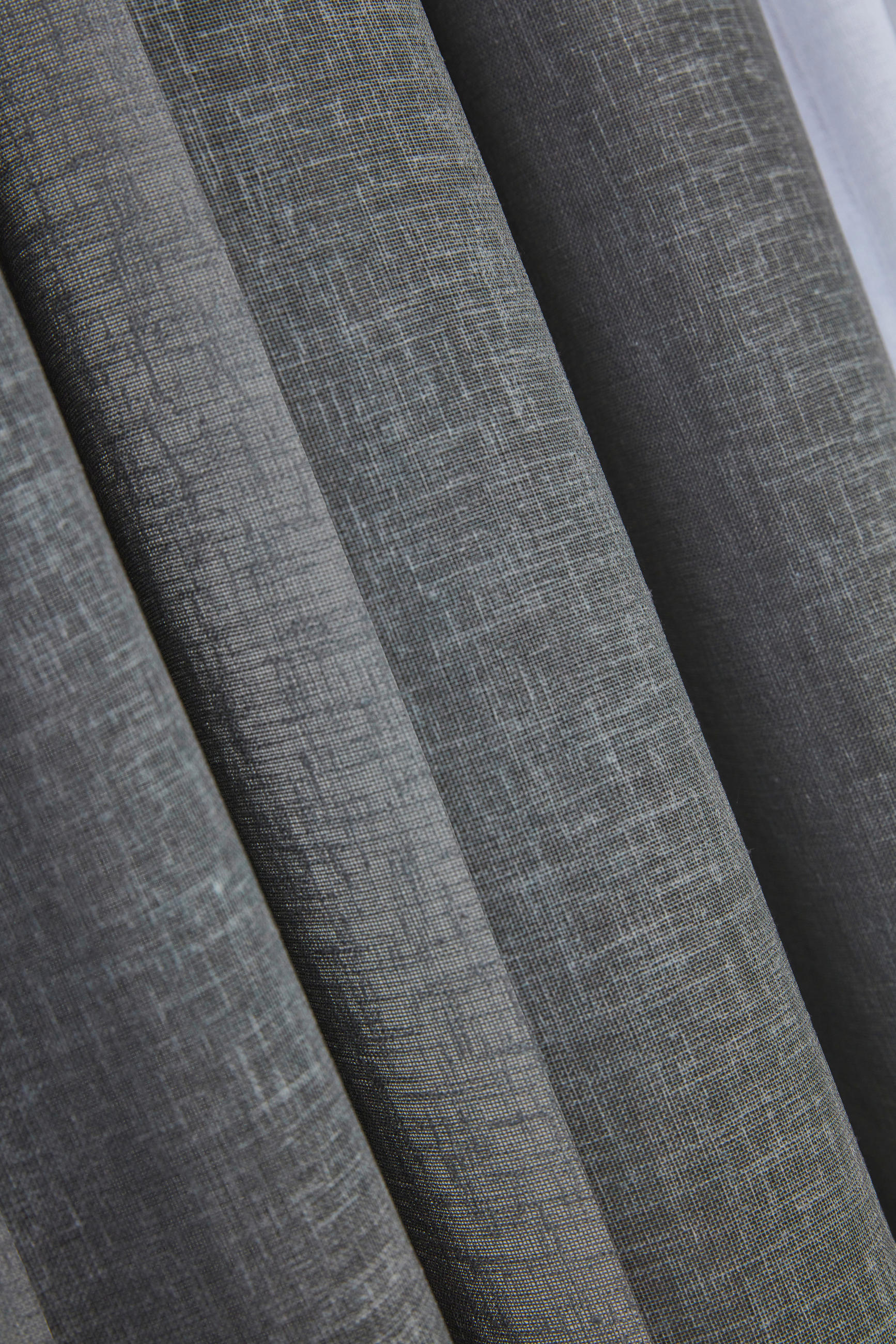 HOTELLGARDIN  transparent  130/250 cm   - mörkgrå, Basics, textil (130/250cm)