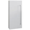 VÄGGHÄNGT SKÅP  - vit/aluminiumfärg, Basics, trämaterial (33/75/22cm) - MID.YOU