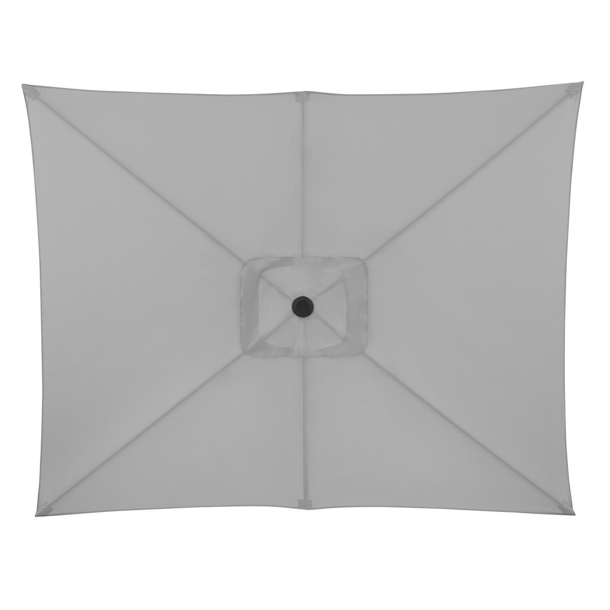 SONNENSCHIRM 250 x 199 cm Hellgrau  - Anthrazit/Hellgrau, Basics, Textil/Metall (250/200cm) - Doppler