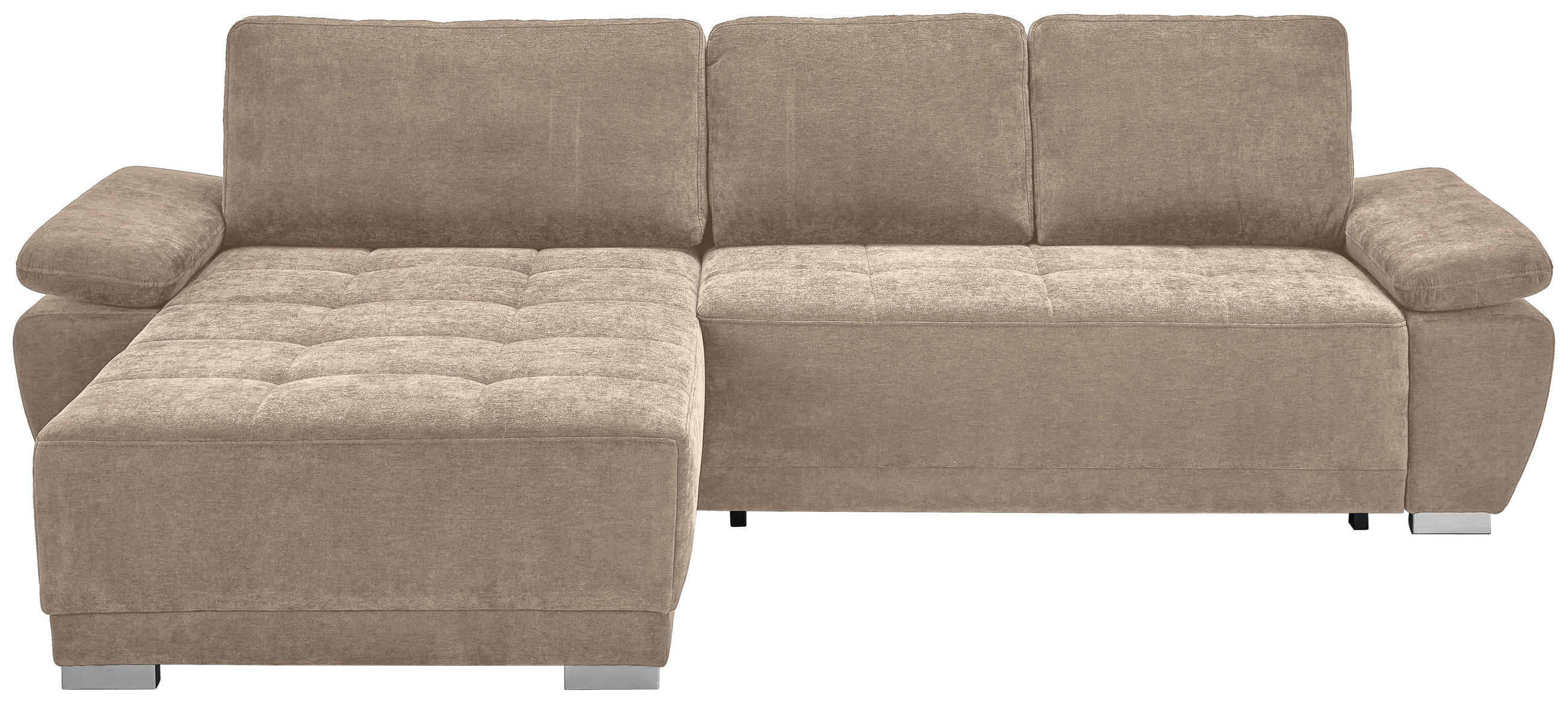 Carryhome Ecksofa Graubraun 293x187 cm