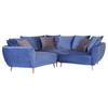 ECKSOFA Hellblau Flachgewebe  - Schlammfarben/Naturfarben, KONVENTIONELL, Holz/Textil (310/310cm) - Livetastic