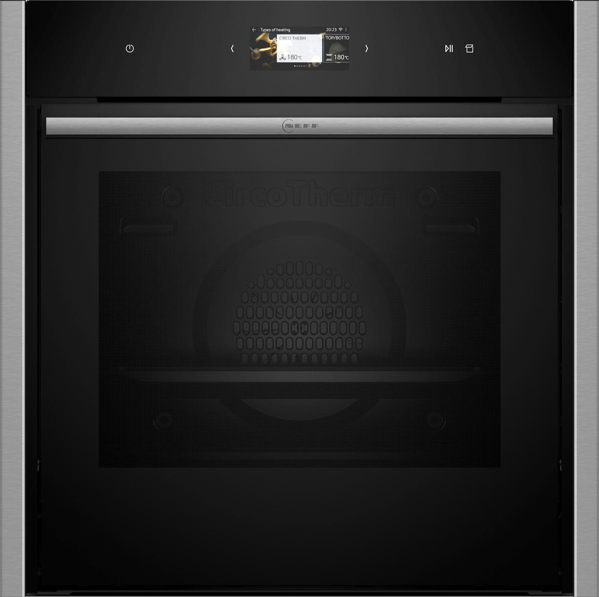 DAMPFBACKOFEN B64FS31N0  - Edelstahlfarben/Schwarz, Basics, Glas/Metall (59,6/59,5/55,0cm) - Neff