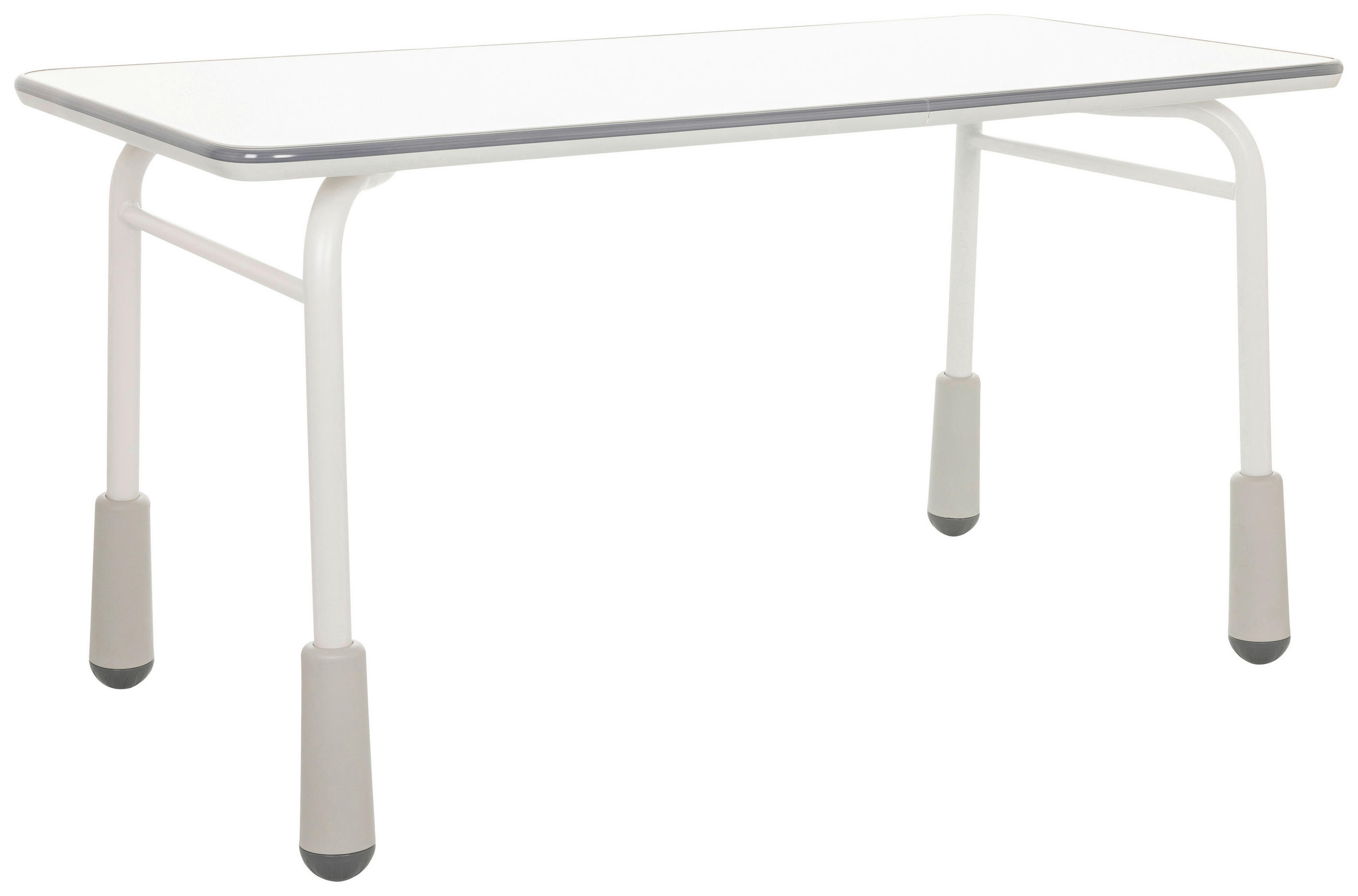 SKRIVBORD UNGDOM i ljusgrå - ljusgrå, Basics, metall/trämaterial (120/58-67/60cm) - MID.YOU