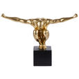 SKULPTUR - Goldfarben/Schwarz, Design, Kunststoff (32/11,5/23cm) - Ambia Home