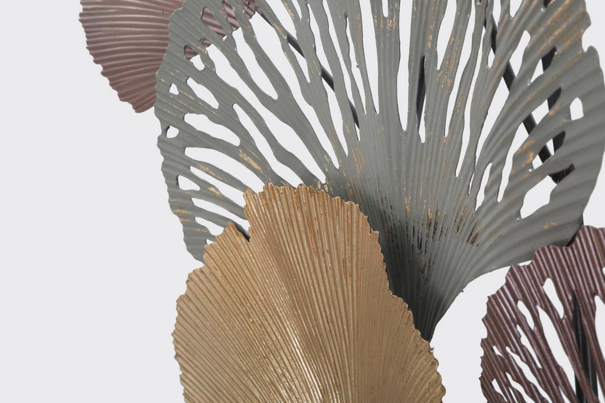 Wanddeko Diply Metall  - Goldfarben/Grau, Basics, Metall (76/126/7.6cm)