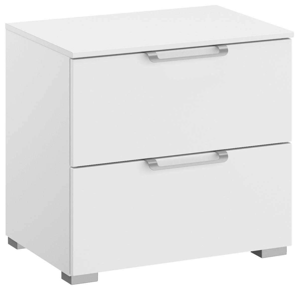 NACHTSCHRANK 50/49/42 cm  - Silberfarben/Alufarben, Design, Holzwerkstoff/Kunststoff (50/49/42cm) - Novel